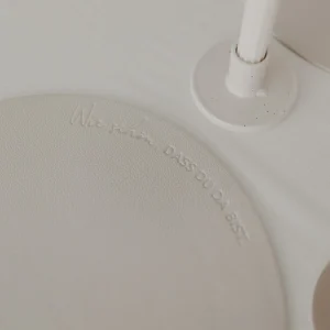 Wendbares Platzset "Wie schön" Creme