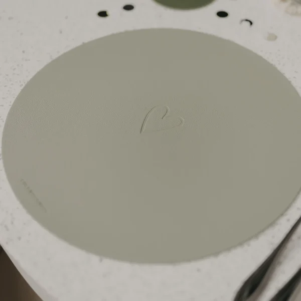 Wendbares Platzset "Herz" Grün