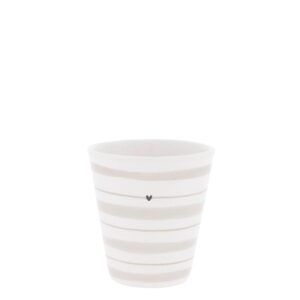 Espresso Tasse Paperlook "Natural Stripes" BC
