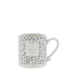 Espresso Tasse "Love it pure" Grau BC