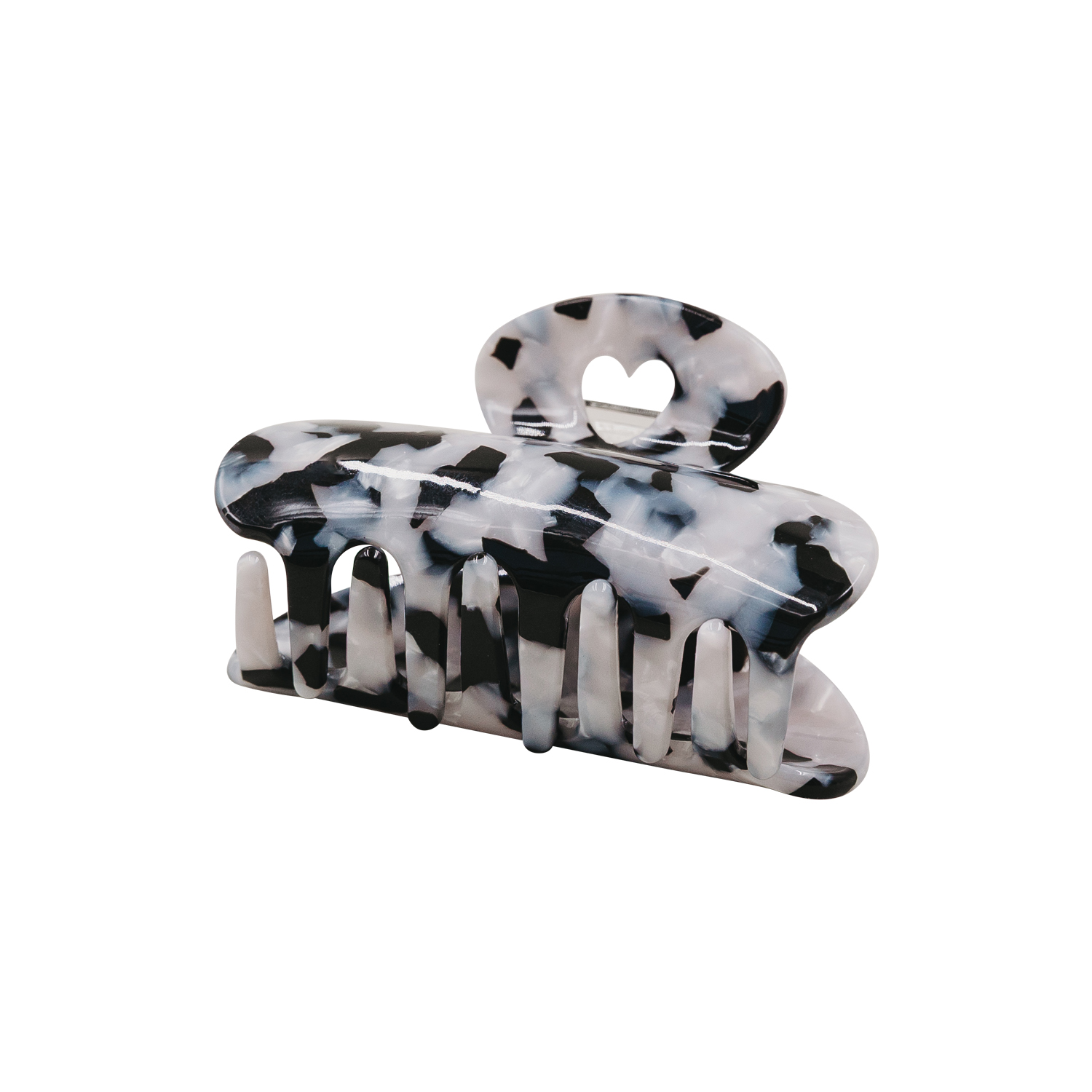 Haarspange gross Herz Panda