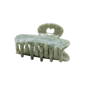 Haarspange gross Herz Jade
