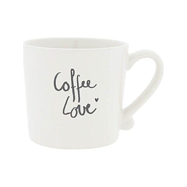 Becher «Coffee Love» weiss