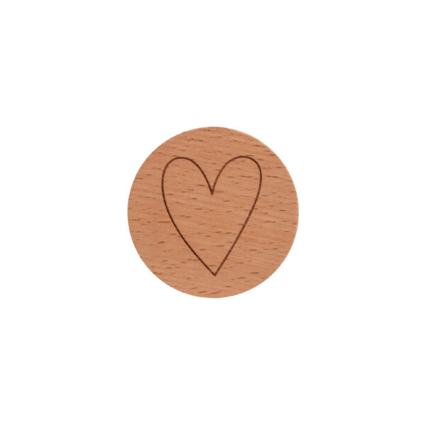 Holzdeckel «Herz» für Karaffe