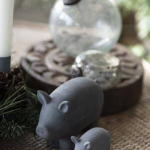 Schwein in 2 verschiedenen Grössen — Gross