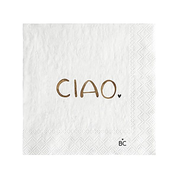 Servietten «Ciao»