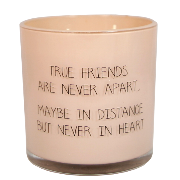 Soja-Kerze – True friends are never apart - Green Tea Time